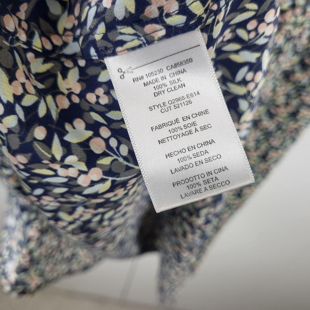 Equipment Femme Floral Silk Sleeveless Slim Signature Shift Shirt Dress | Size M - Picture 10 of 12
